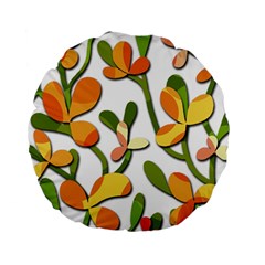 Decorative Floral Tree Standard 15  Premium Round Cushions