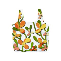 Decorative Floral Tree Full Print Recycle Bags (s) 