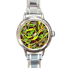 Snake Bush Round Italian Charm Watch