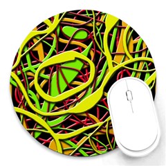 Snake Bush Round Mousepads