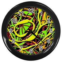 Snake Bush Wall Clocks (black)