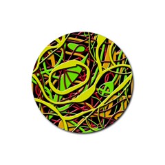 Snake Bush Rubber Coaster (round) 