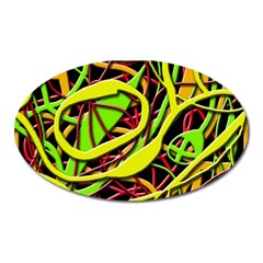 Snake Bush Oval Magnet