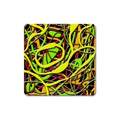 Snake Bush Square Magnet by Valentinaart