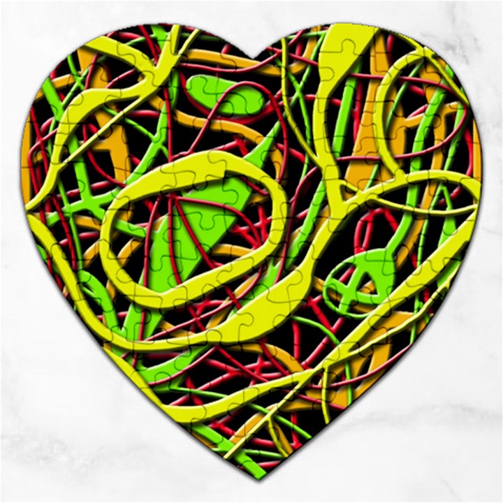 Snake bush Jigsaw Puzzle (Heart)