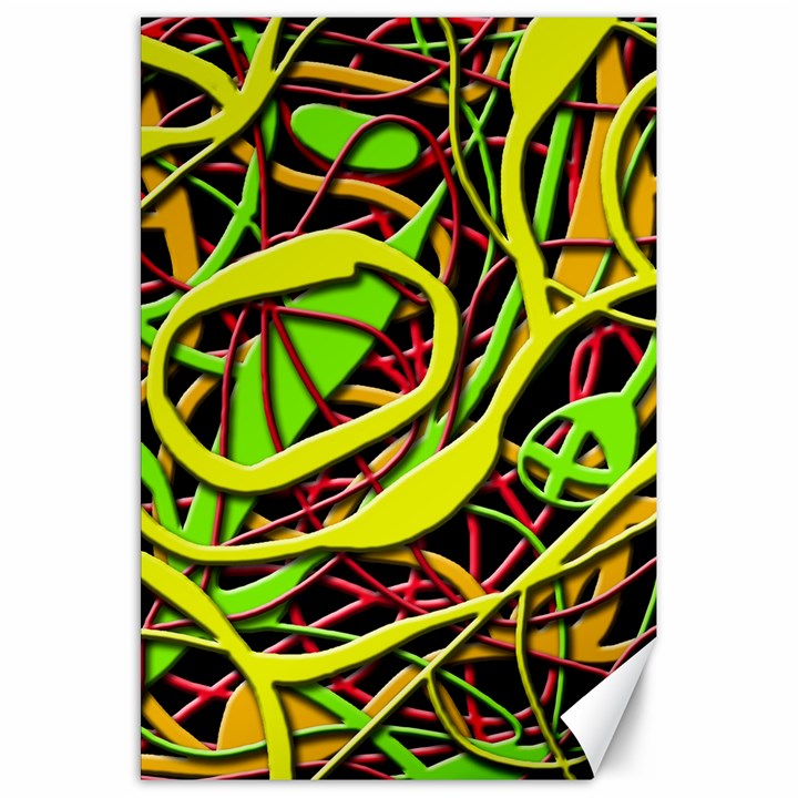 Snake bush Canvas 20  x 30  