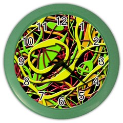 Snake Bush Color Wall Clocks