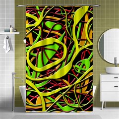 Snake Bush Shower Curtain 48  X 72  (small) 