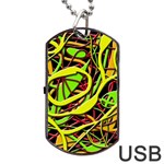 Snake bush Dog Tag USB Flash (One Side) Front