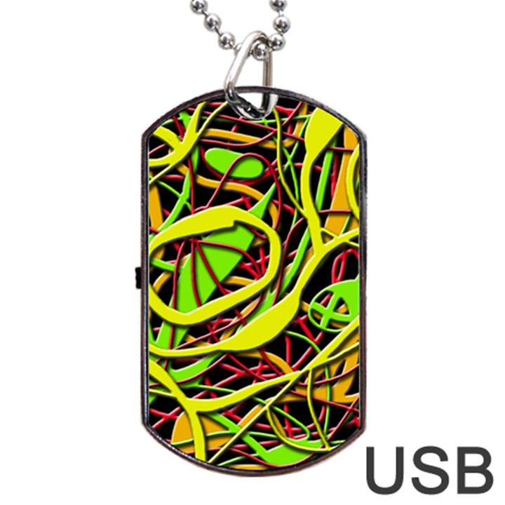 Snake bush Dog Tag USB Flash (One Side)