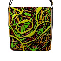 Snake Bush Flap Messenger Bag (l) 