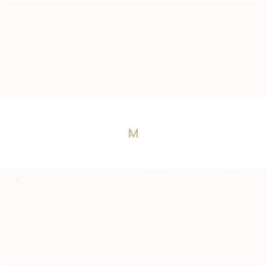 M Monogram Initial Letter M Golden Chic Stylish Typography Gold Large Bar Mats