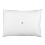 M Monogram Initial Letter M Golden Chic Stylish Typography Gold Pillow Case 26.62 x18.9  Pillow Case