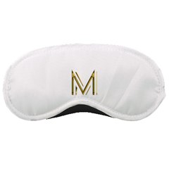 M Monogram Initial Letter M Golden Chic Stylish Typography Gold Sleeping Masks