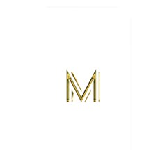 M Monogram Initial Letter M Golden Chic Stylish Typography Gold Memory Card Reader by yoursparklingshop