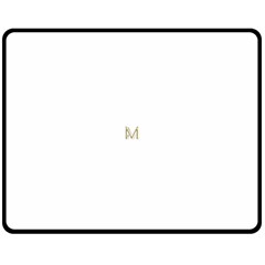 M Monogram Initial Letter M Golden Chic Stylish Typography Gold Fleece Blanket (medium) 