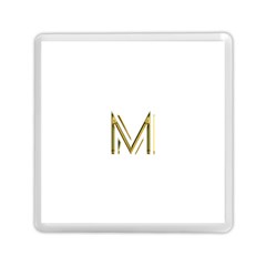 M Monogram Initial Letter M Golden Chic Stylish Typography Gold Memory Card Reader (square)  by yoursparklingshop