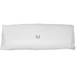 M Monogram Initial Letter M Golden Chic Stylish Typography Gold Body Pillow Case (Dakimakura) Body Pillow Case