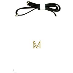 M Monogram Initial Letter M Golden Chic Stylish Typography Gold Shoulder Sling Bags by yoursparklingshop