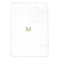 M Monogram Initial Letter M Golden Chic Stylish Typography Gold Flap Covers (s)  by yoursparklingshop