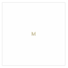 M Monogram Initial Letter M Golden Chic Stylish Typography Gold Large Satin Scarf (square) by yoursparklingshop