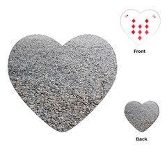 Pebble Beach Photography Ocean Nature Playing Cards (heart) 