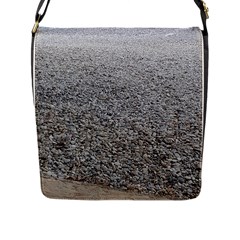 Pebble Beach Photography Ocean Nature Flap Messenger Bag (l) 