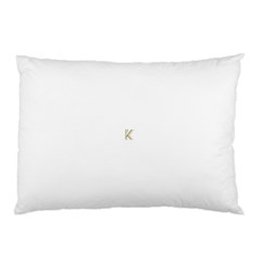 Monogrammed Monogram Initial Letter K Gold Chic Stylish Elegant Typography Pillow Case