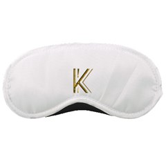 Monogrammed Monogram Initial Letter K Gold Chic Stylish Elegant Typography Sleeping Masks by yoursparklingshop