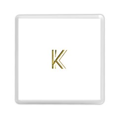 Monogrammed Monogram Initial Letter K Gold Chic Stylish Elegant Typography Memory Card Reader (square)  by yoursparklingshop