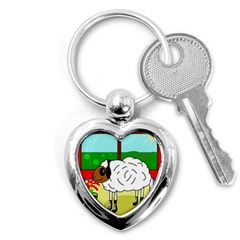 Urban Sheep Key Chains (heart) 