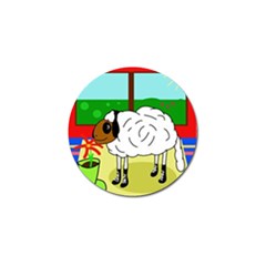 Urban Sheep Golf Ball Marker by Valentinaart