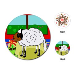 Urban Sheep Playing Cards (round) 