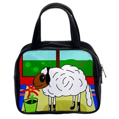 Urban Sheep Classic Handbags (2 Sides) by Valentinaart