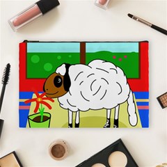 Urban Sheep Cosmetic Bag (large)  by Valentinaart