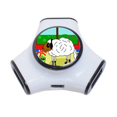 Urban Sheep 3-port Usb Hub by Valentinaart