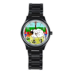 Urban Sheep Stainless Steel Round Watch