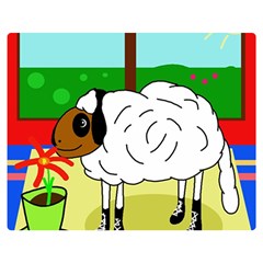 Urban Sheep Double Sided Flano Blanket (medium)  by Valentinaart