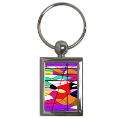 Abstract Waves Key Chains (rectangle)  by Valentinaart