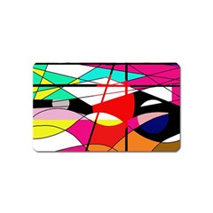 Abstract Waves Magnet (name Card) by Valentinaart