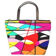 Abstract Waves Bucket Bags