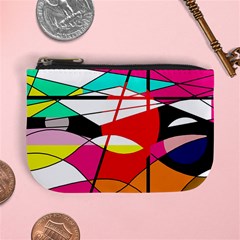 Abstract Waves Mini Coin Purses