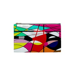 Abstract Waves Cosmetic Bag (small) 