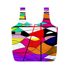 Abstract Waves Full Print Recycle Bags (m) 