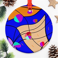 Decorative Abstract Art Ornament (round) 