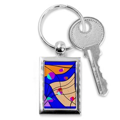 Decorative Abstract Art Key Chains (rectangle) 