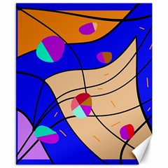 Decorative Abstract Art Canvas 8  X 10 