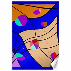 Decorative Abstract Art Canvas 12  X 18   by Valentinaart