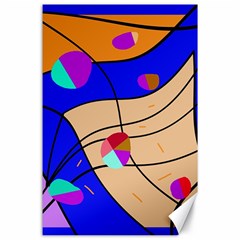 Decorative Abstract Art Canvas 24  X 36 