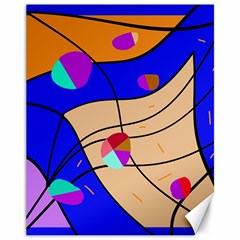 Decorative Abstract Art Canvas 11  X 14  